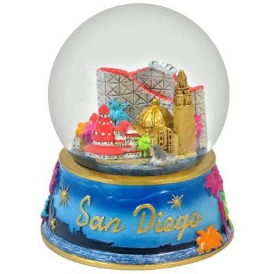 San Diego Christmas Snow Globe