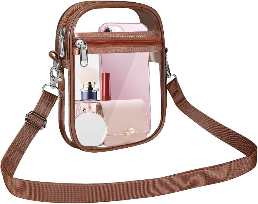 Clear Bag: Coffee Brown