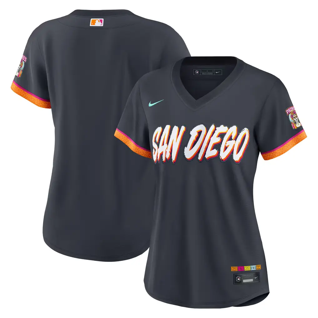 San Diego Padres Nike Women's 2026 City Connect Stadium Jersey - Obsidian